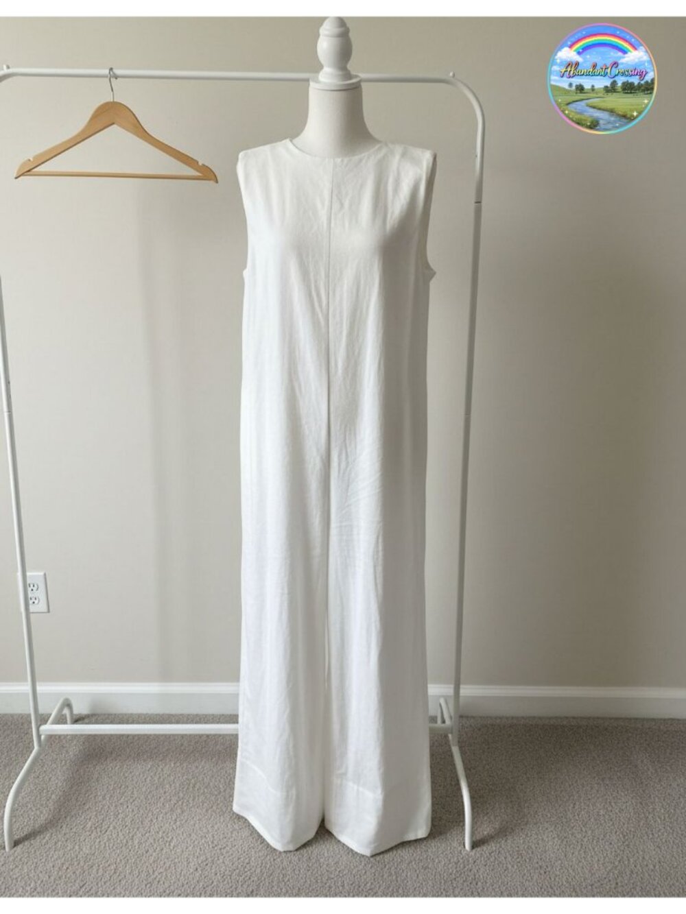 Sleeveless Wide Leg Jumpsuit Loose Fit Long Pants Romper Party Casual